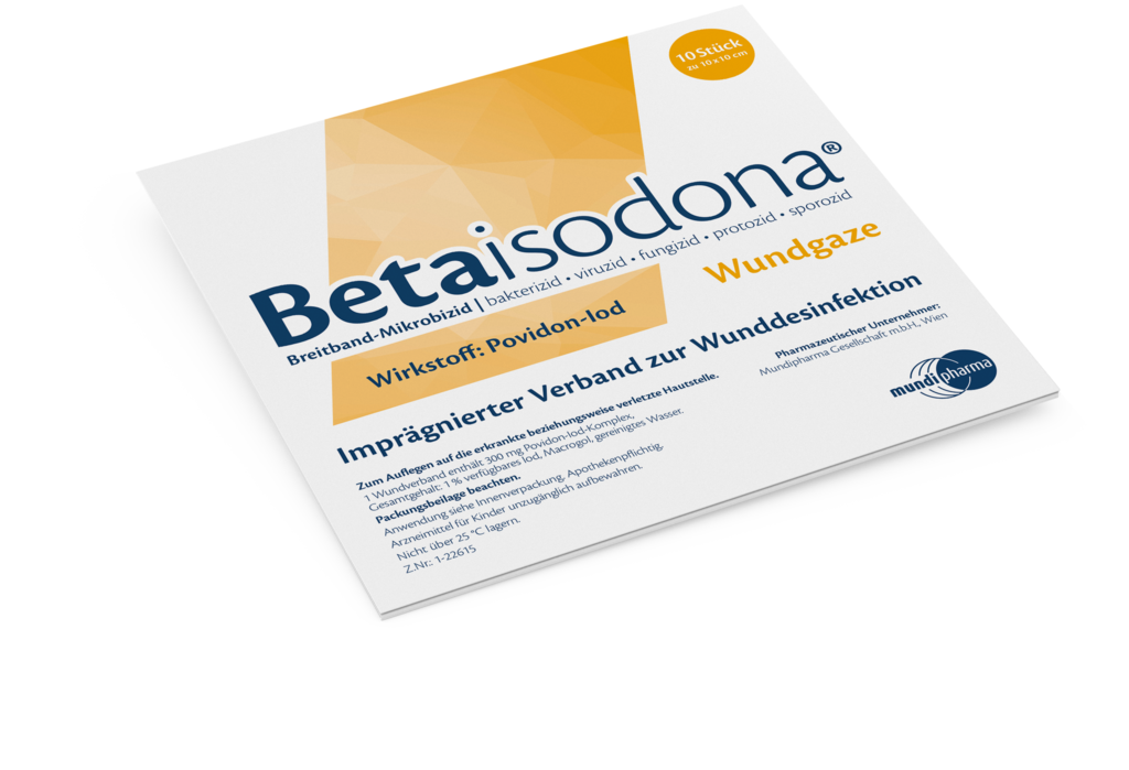 Betaisodona wound gauze 10x10 cm 10 pcs