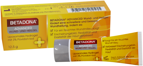 Betadona Advanced wound healing gel 12.5 g