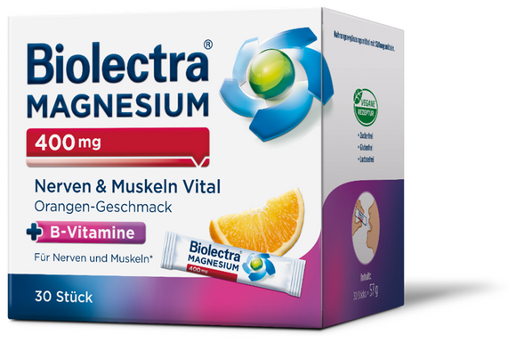 Biolectra Magnesium 400 mg Nerves & Muscles Vital 30 sachets