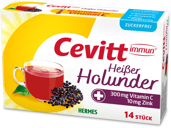Cevitt immune hot elderberry sugar-free 14 sachets