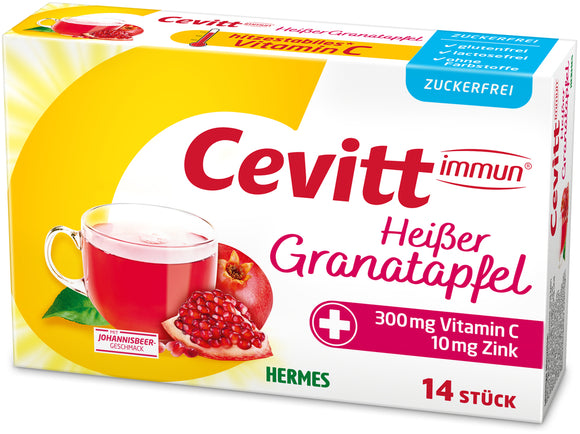 Cevitt immune hot pomegranate sugar-free 14 sachets