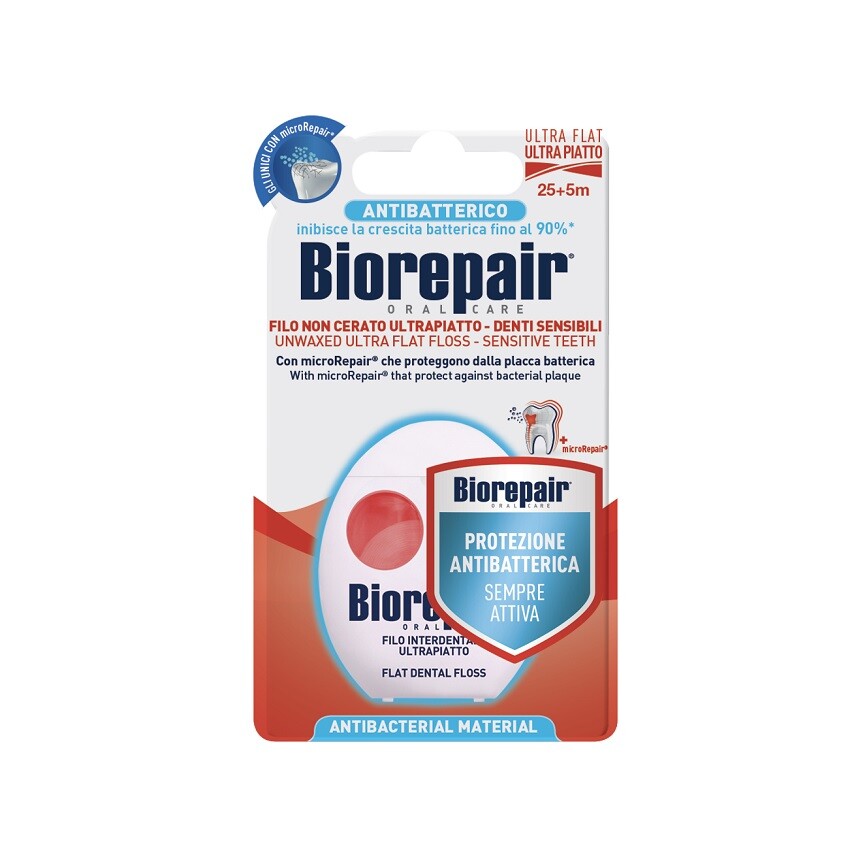 Biorepair Dental floss ultra flat 25 m + 5m free