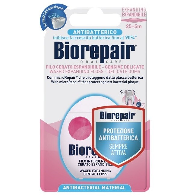 Biorepair Expanding flat dental floss 25 m+ 5m Free