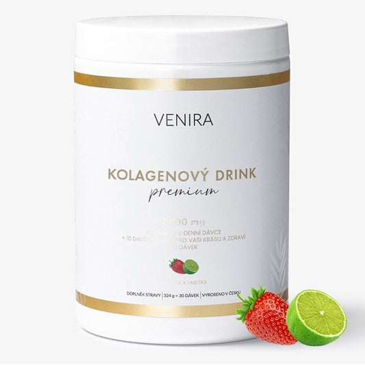 Venira Premium collagen drink strawberry + lime 324g