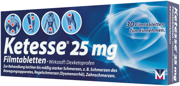 Ketesse 25 mg 30 film-coated tablets