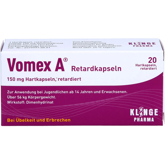 Vomex A prolonged-release 150 mg - 20 hard capsules