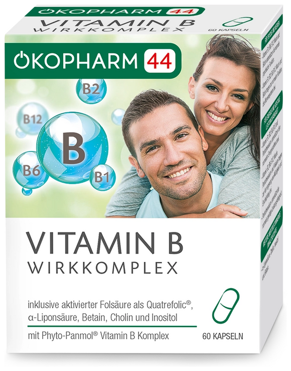 Ökopharm44 vitamin B active complex 60 capsules