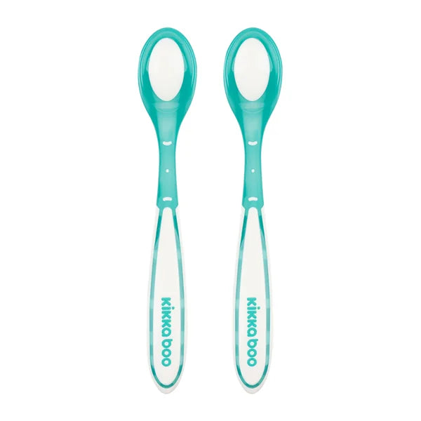 KikkaBoo heat sensing spoons mint 2 pcs