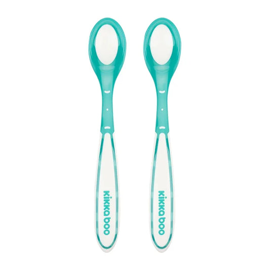 KikkaBoo heat sensing spoons mint 2 pcs