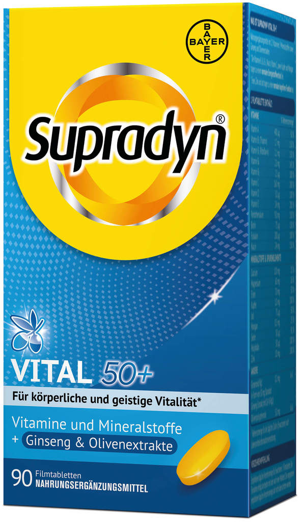 Supradyn vital 50+; 90 film-coated tablets