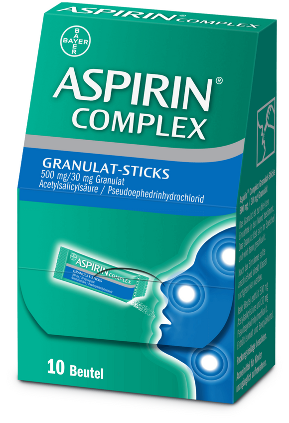 Aspirin Complex Granule Sticks 500 mg 10 sachets