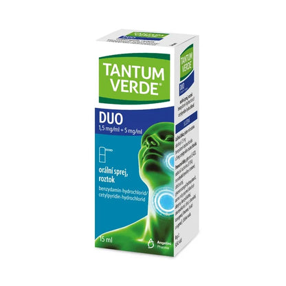 Tantum Verde DUO 1.5 mg/ml + 5 mg/ml oral spray, solution 15 ml
