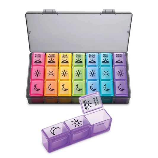 SimplyMed Weekly Medication Dispenser 21003 Collection - Czech/Slovak