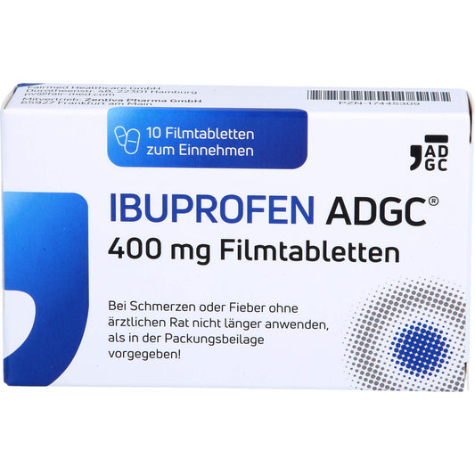 Ibuprofen ADGC 400 mg film-coated tablets for pain and fever relief