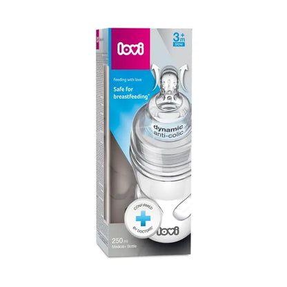 LOVI Baby bottle Medical Dynamic Anti-Collic 3m+; 250 ml