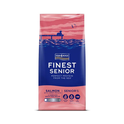 Fish4Dogs Large Granules for Older Dogs Finest Salmon with Sweet Potatoes 6 kg, 8+