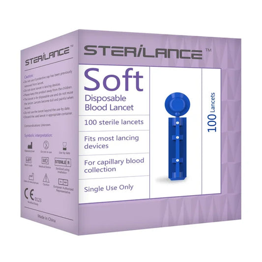 STERILANCE SOFT lancets for Easygluco and GlucoLab glucometers 100 pcs