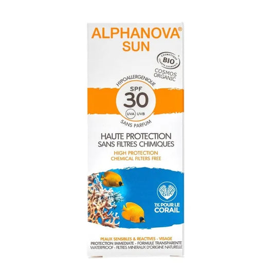 Alphanova SUN BIO Sunscreen face cream SPF30 - 50 g