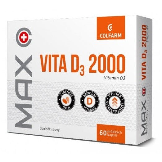 Colfarm MAX VITA D3 2000 - 60 capsules