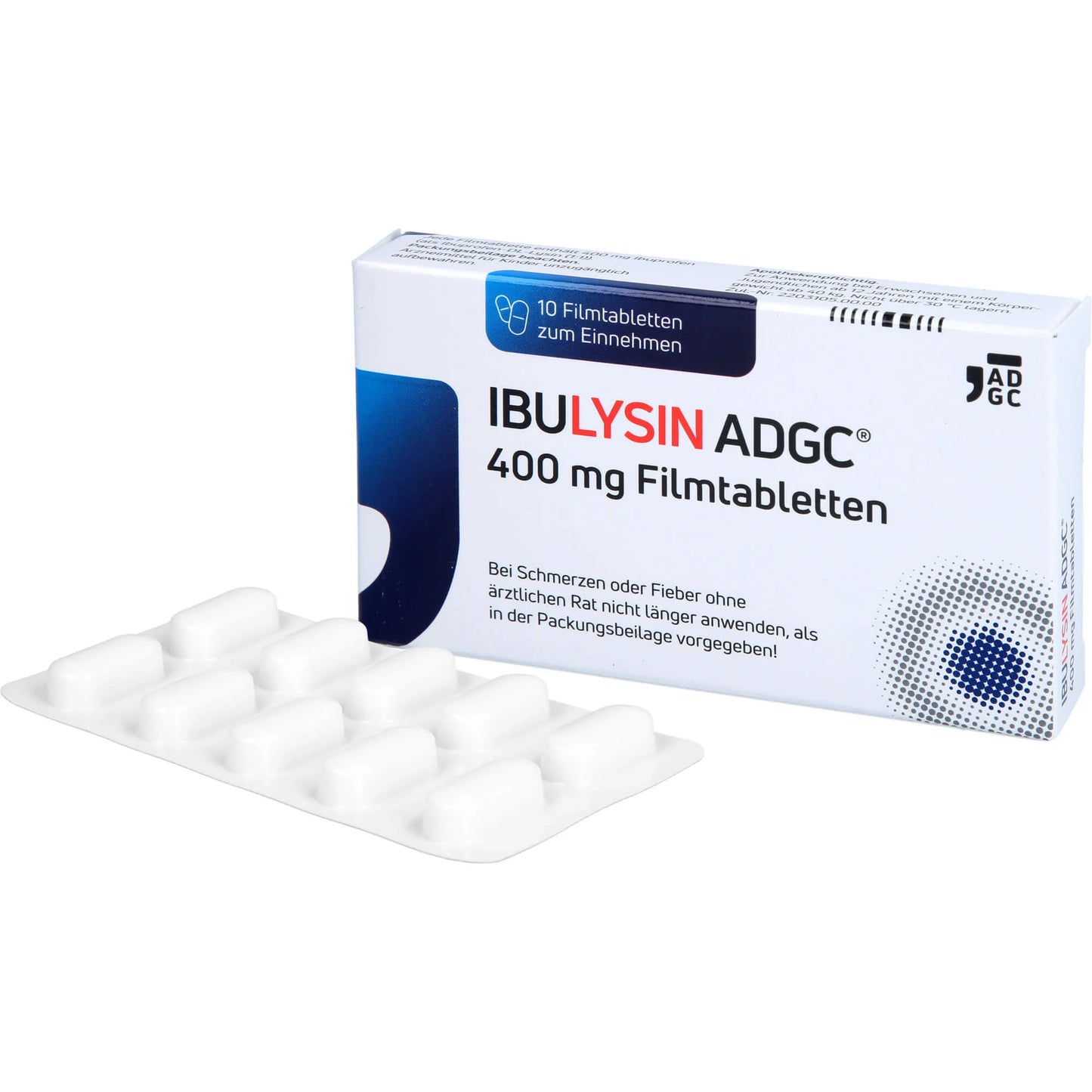 Ibulysin ADGC 400 mg film-coated tablets for pain and fever relief