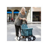 Carlett Senior Assist 38l light gray wheeled shopping bag trolley