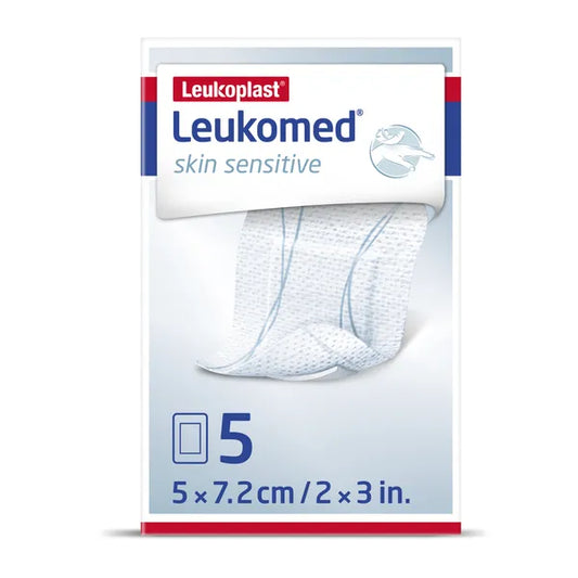 Leukoplast Leukomed Skin Sensitive Band Aid 5x7,2 cm; 5 pcs