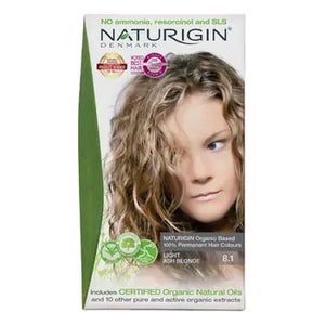 NATURIGIN Organic Permanent Hair Color Light Ash Blonde 8.1 - 115 ml
