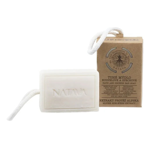 Natava Bath and Shower Bar Soap Alpine Edelweiss Extract 100 g