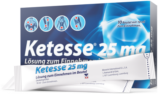 Ketesse 25 mg powder oral solution 10 sachets