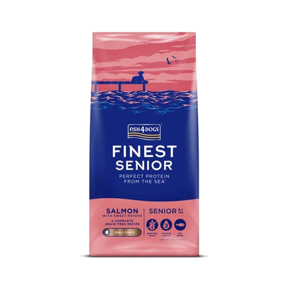 Fish4Dogs Small Granules for Older Dogs Finest Salmon with Sweet Potatoes 6 kg, 8+
