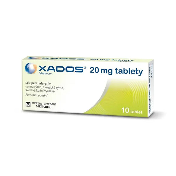 Xados 20 mg for allergy treatment 10 tablets