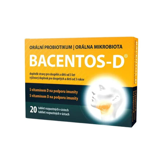 BACENTOS-D Oral probiotic 20 tablets