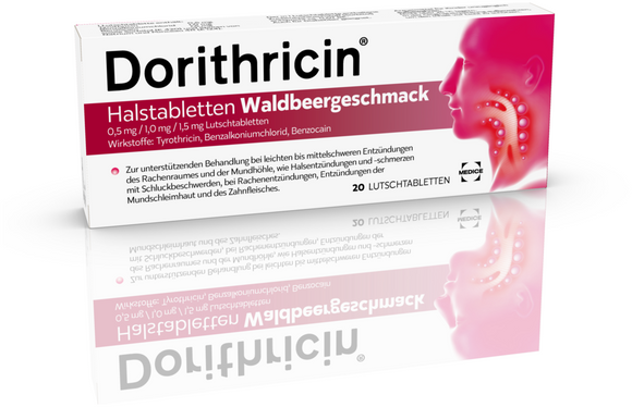 Dorithricin throat wild berry flavor 20 lozenges
