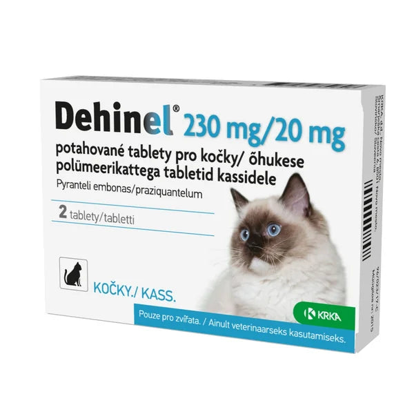 Dehinel for cats 230 mg/20 mg 2 tablets