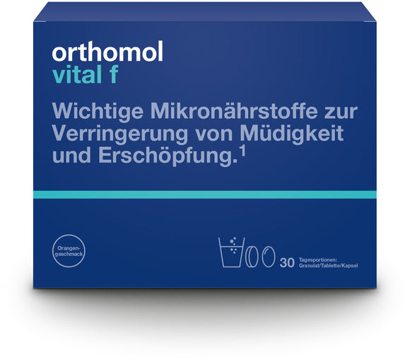 Orthomol Vital f Orange flavor 30 Granules + Tablets + Capsules