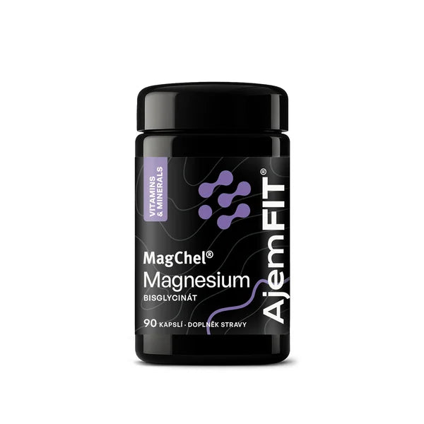 AjemFIT Magnesium Bisglycinate (MagChel), Vitamin B6 - 90 capsules