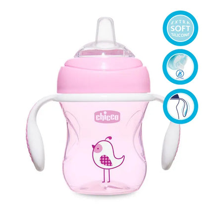 Chicco Mug "We are learning" 4m+ 200 ml Pink