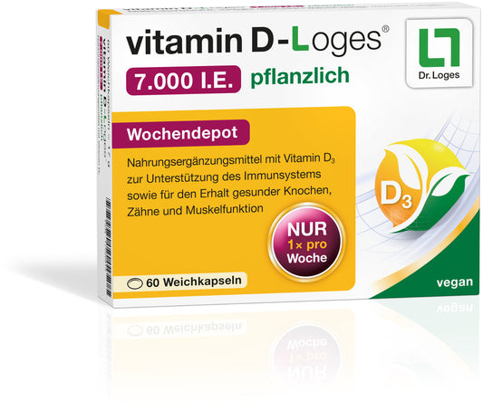 Dr. Loges vitamin vitamin D-Loges 7,000 IU plant-based