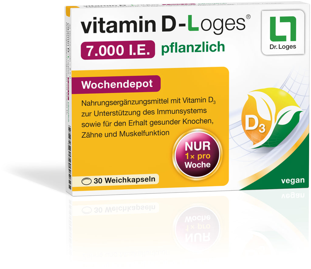 Dr. Loges vitamin vitamin D-Loges 7,000 IU plant-based