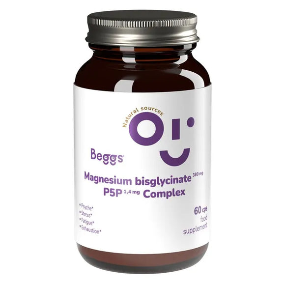 Beggs Magnesium bisglycinate 380 mg + P5P Complex 60 capsules