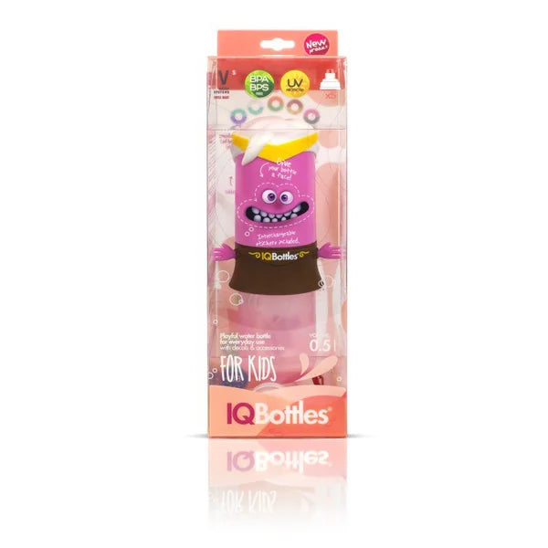 IQ Bottles PRINCESS Pink water bottle