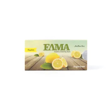ELMA Lemon chewing gum with mastic 5 packs x 10 pcs