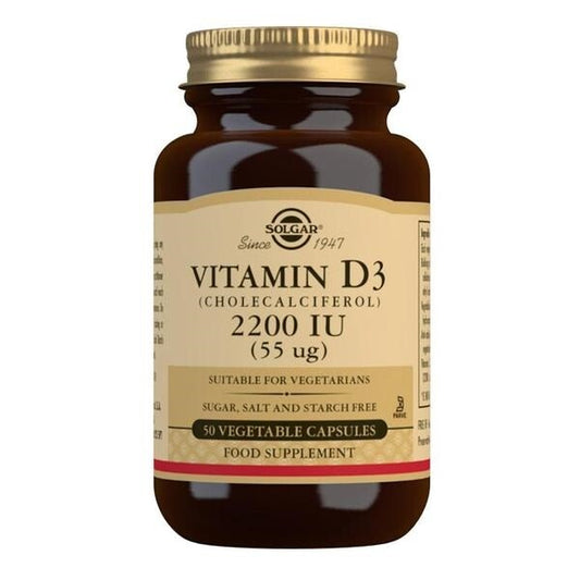 Solgar Vitamin D3 2200IU - 50 capsules