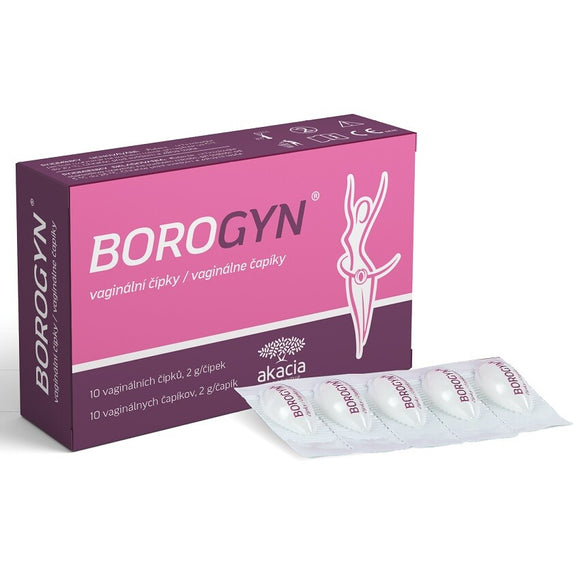 Borogyn vaginal suppositories 10x2g