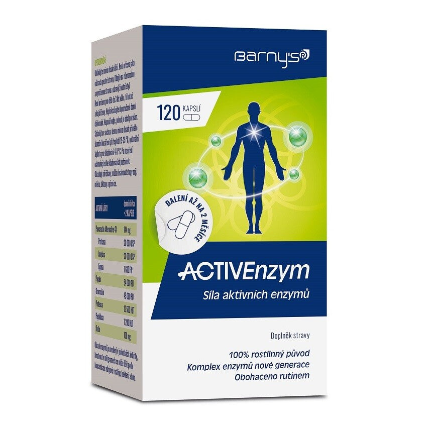 Barny's ACTIVEnzym 120 capsules