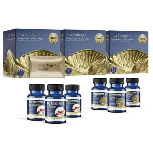 Inca Collagen 3-month treatment with vitamin C and vitamin D
