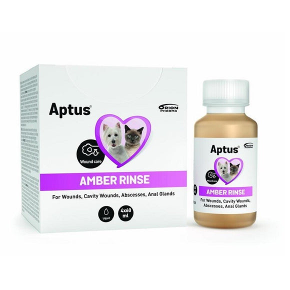 APTUS Amber Rinse wound rinse dogs/cats 4 x 60 ml