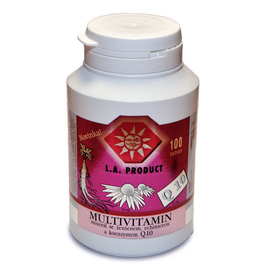 Multivitamin-mineral + Ginseng + Echinacea + Coenzyme Q10 - 100 tablets