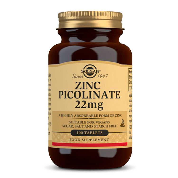 Solgar Zinc Picolinate 22 mg 100 tablets