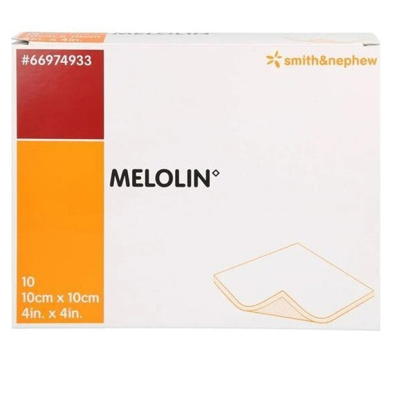 MELOLIN NON-STICK STERILE WOUND DRESSING 10 x 10 cm 10 pcs